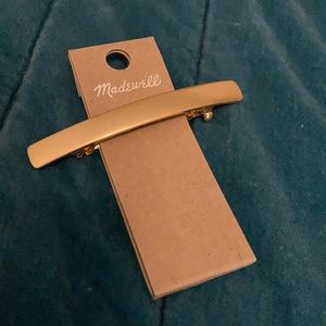 Madewell gold barrette NWT
